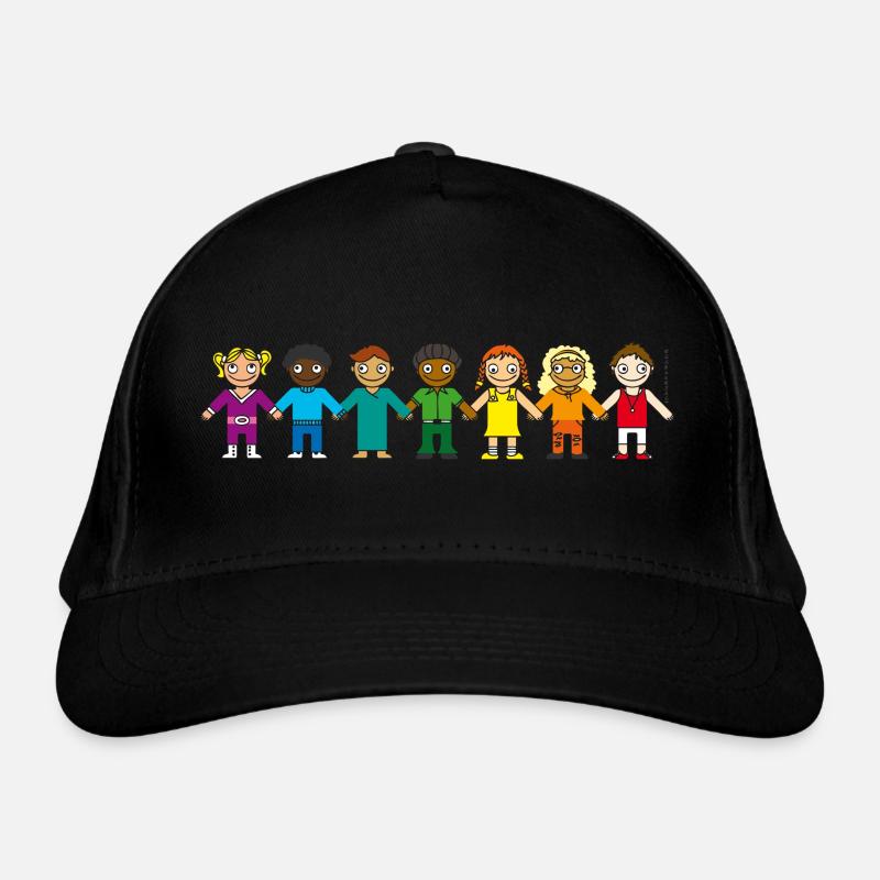 Kindertasse REGENBOGEN Schulanfang Kindergarten Bio-Baseballkappe
