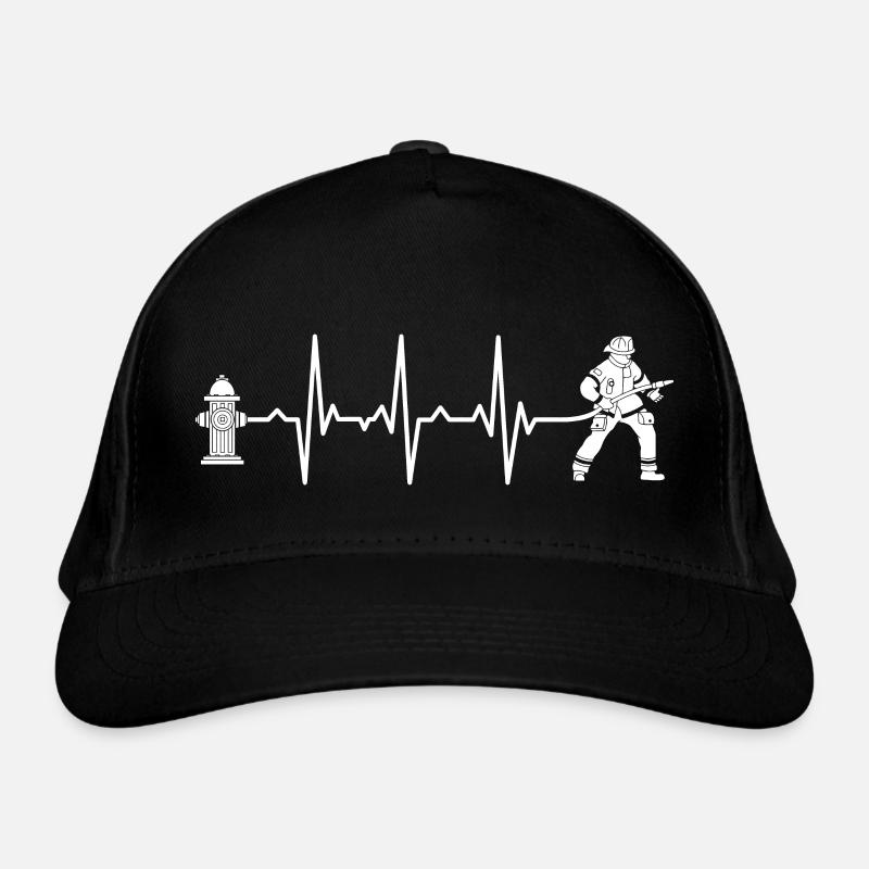 Feuerwehrmann Feuerwehr Herzschlag Bio-Baseballkappe