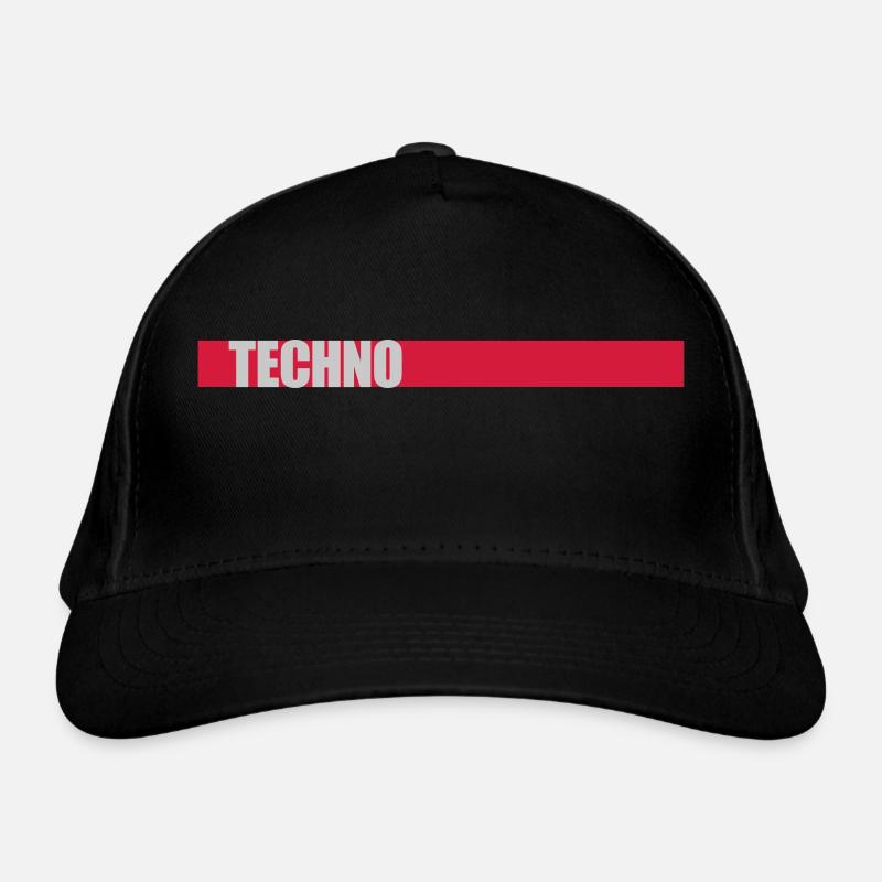 Techno Music Logo Casquette classique bio