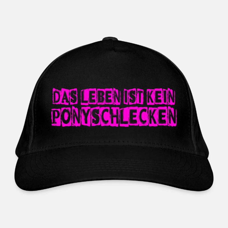Das Leben ist kein Ponyschlecken Bio-Baseballkappe