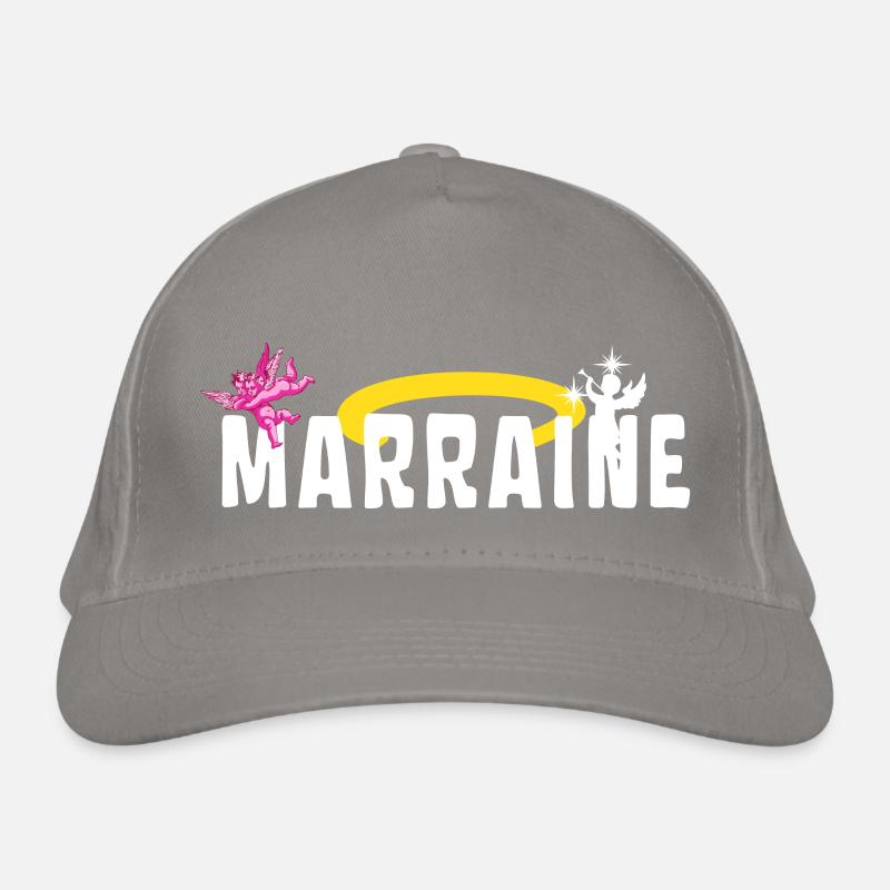 Marraine Baptême Auréole Anges Casquette classique bio