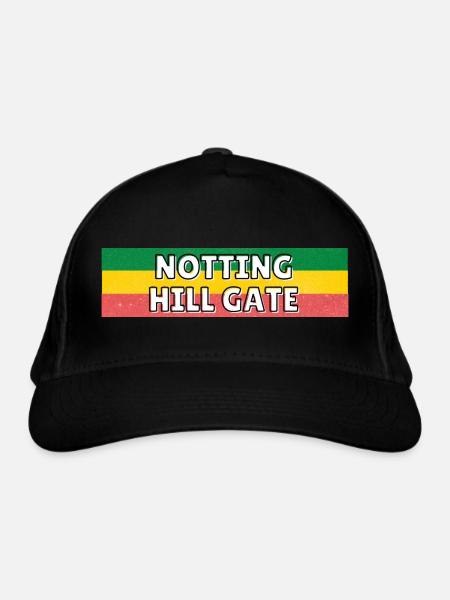 Notting Hill Gate Train Station - Organic Baseball Cap - black - Front