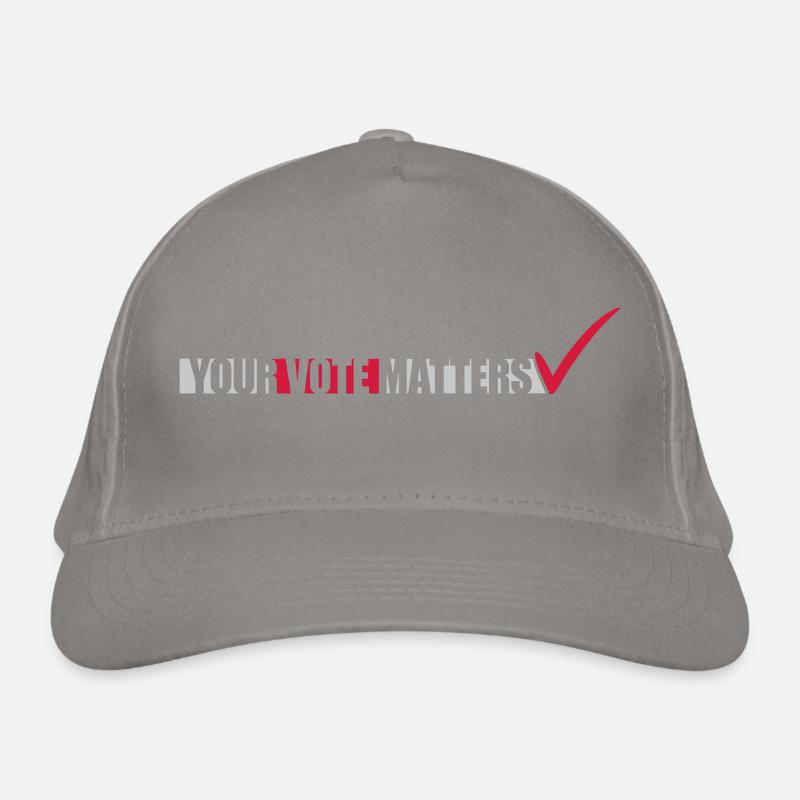 votre vote compte citation Casquette classique bio