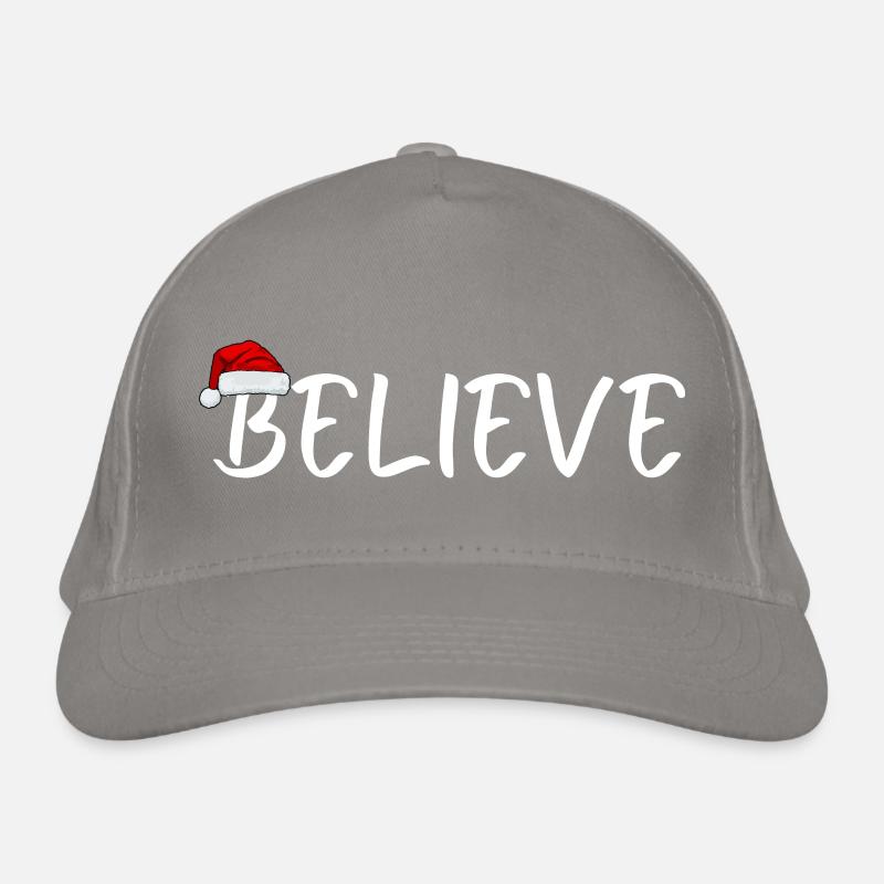 Glauben Sie an den Weihnachtsmann Bio-Baseballkappe