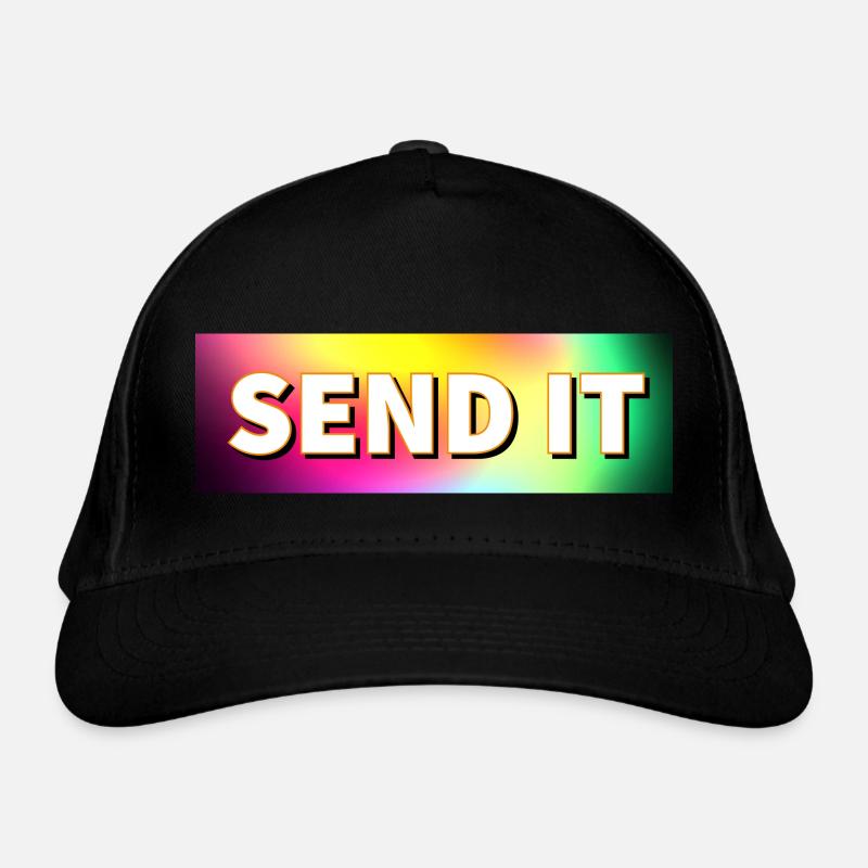 SEND IT box logo Organic Baseball Cap