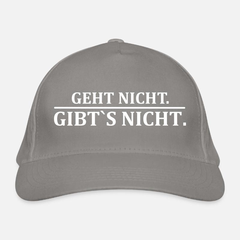 Geht nicht. Gibt´s nicht. Bio-Baseballkappe