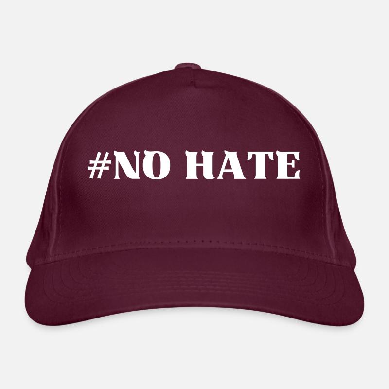 No hate no hate gift idea Organic Baseball Cap