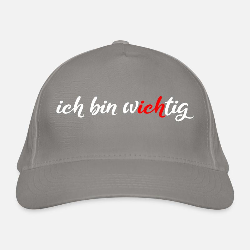 ich bin wichtig White Bio-Baseballkappe