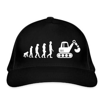 Pelle mécanique évolution - Casquette classique bio - noir - Devant
