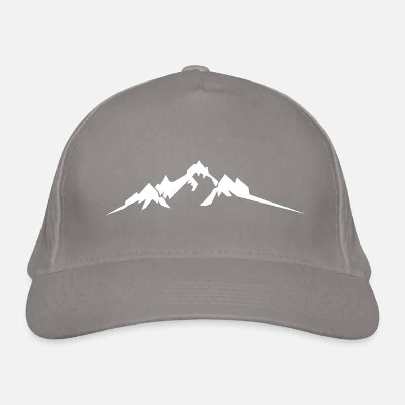 Silhouette montagnes blanches Casquette classique bio