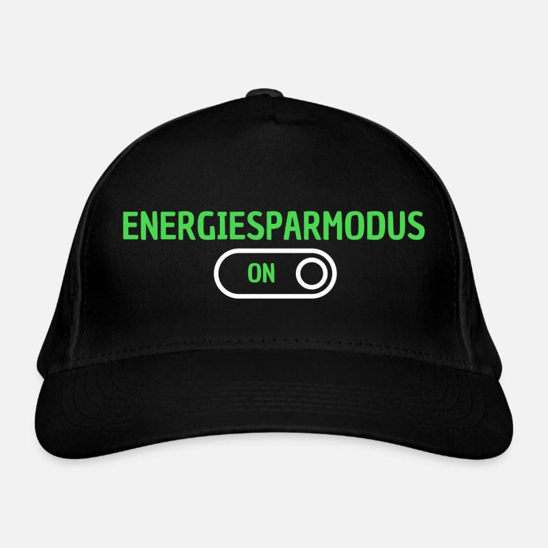 Energiesparmodus an! Bio-Baseballkappe