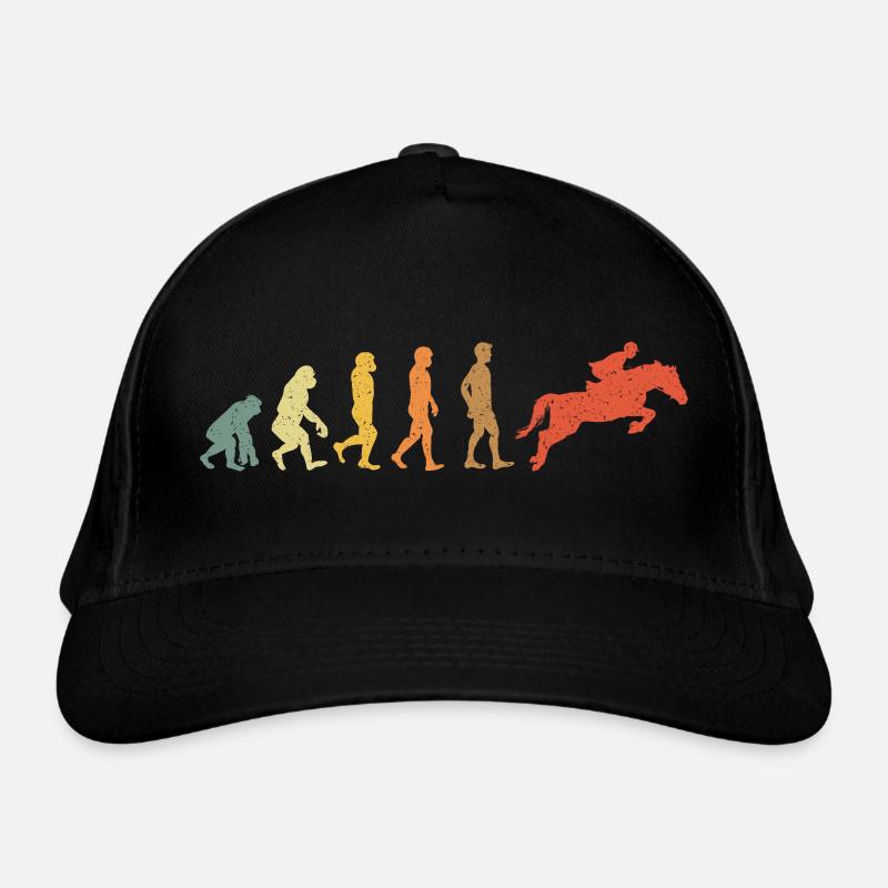 Pferd Reiten Evolution Vintge Retro Bio-Baseballkappe