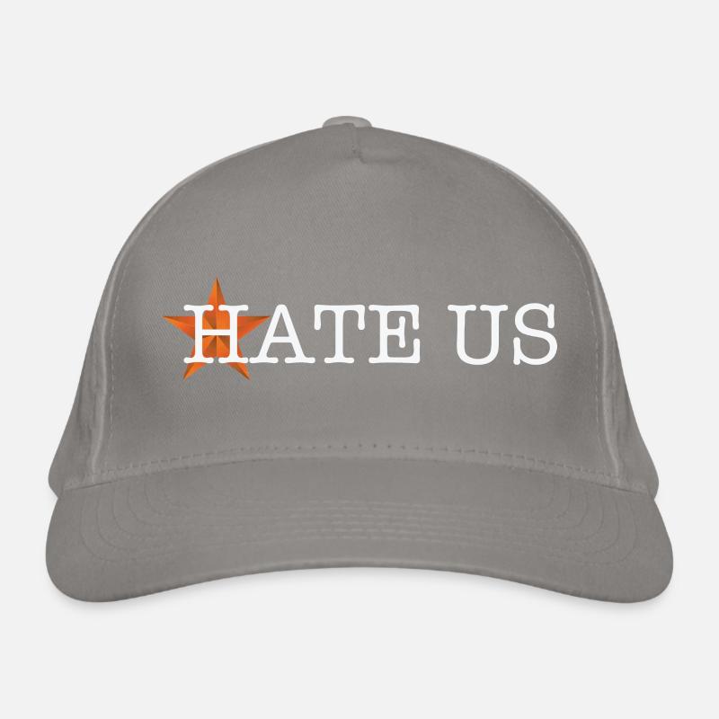 hate us Organic Baseball Cap