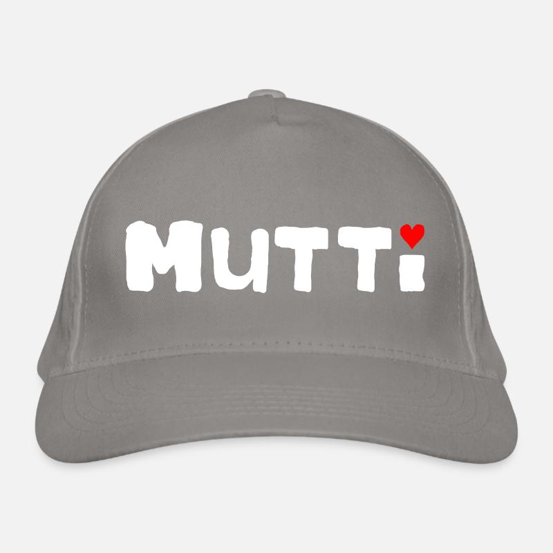 mutti mit herz - Muttertag Bio-Baseballkappe