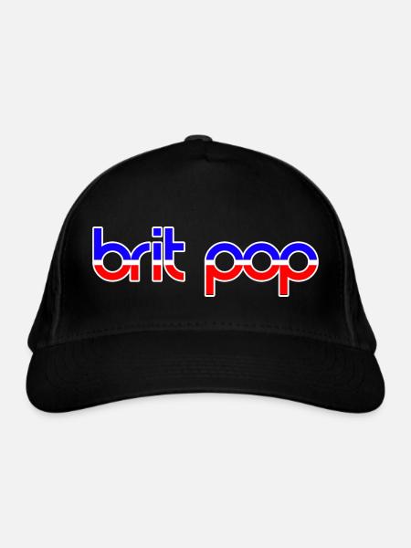 BRIT POP - Bio-Baseballkappe - Schwarz