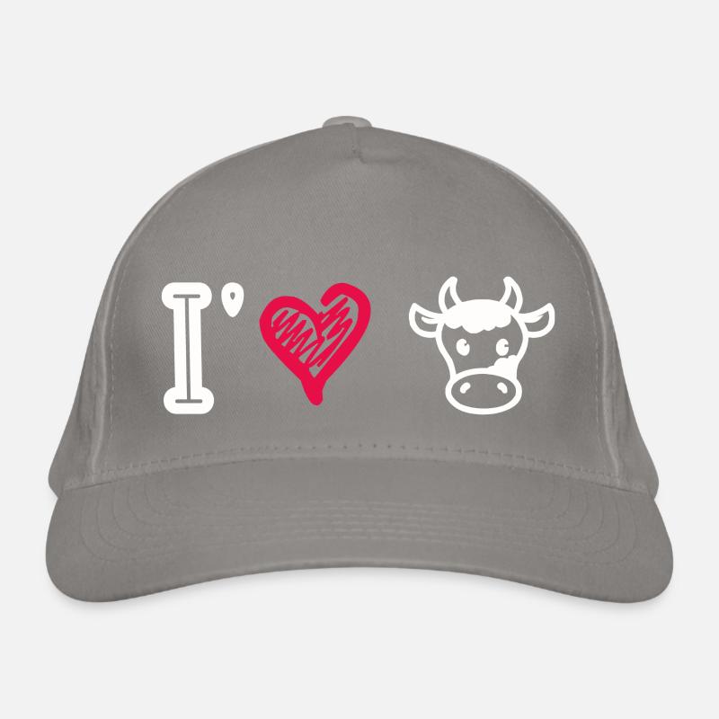 I love cows Organic Baseball Cap