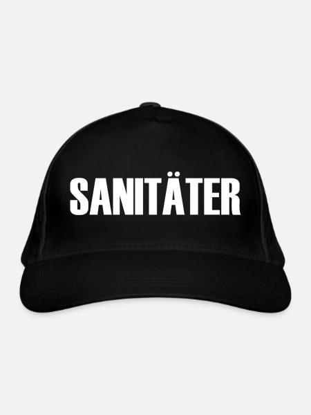 Sanitäter - Bio-Baseballkappe - Schwarz