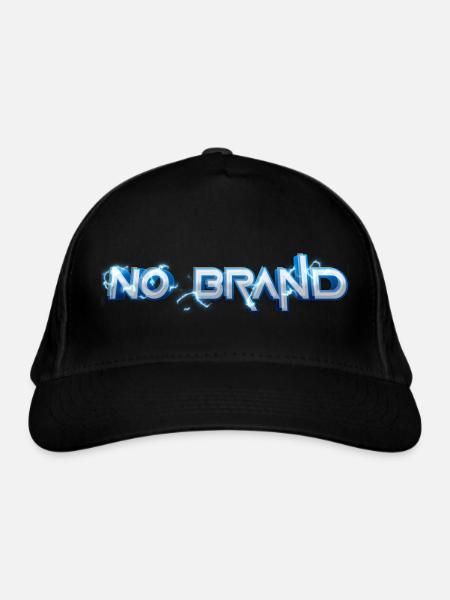 No Brand Lightning Style - Organic Baseball Cap - black - Front