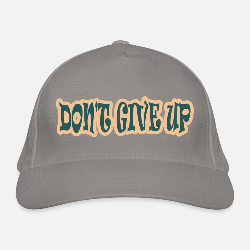 original design don't give up! Casquette classique bio