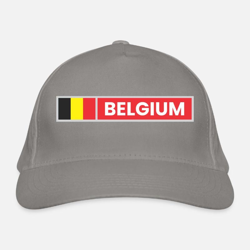 Belgische Flagge Bio-Baseballkappe