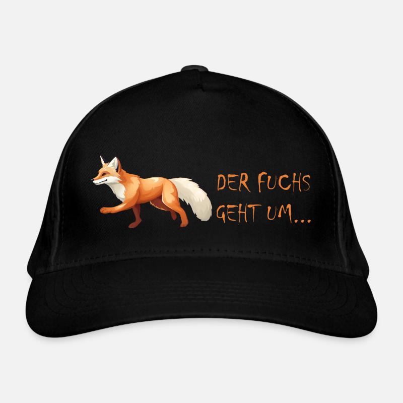 Der Fuchs geht um Bio-Baseballkappe