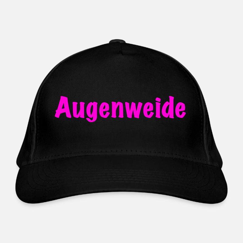 Augenweide Spruch pink Eyecatcher Text Bio-Baseballkappe