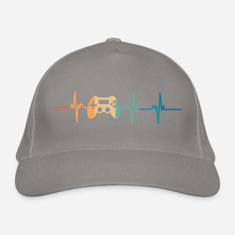 heartbeat game console Organic Baseball Cap