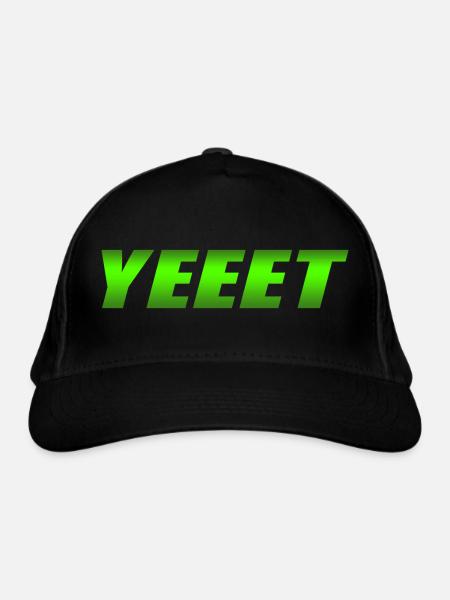 Yeeet - Casquette classique bio - noir - Devant