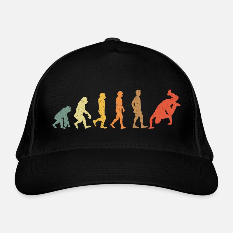 Breakdance Evolution vintage retro Bio-Baseballkappe