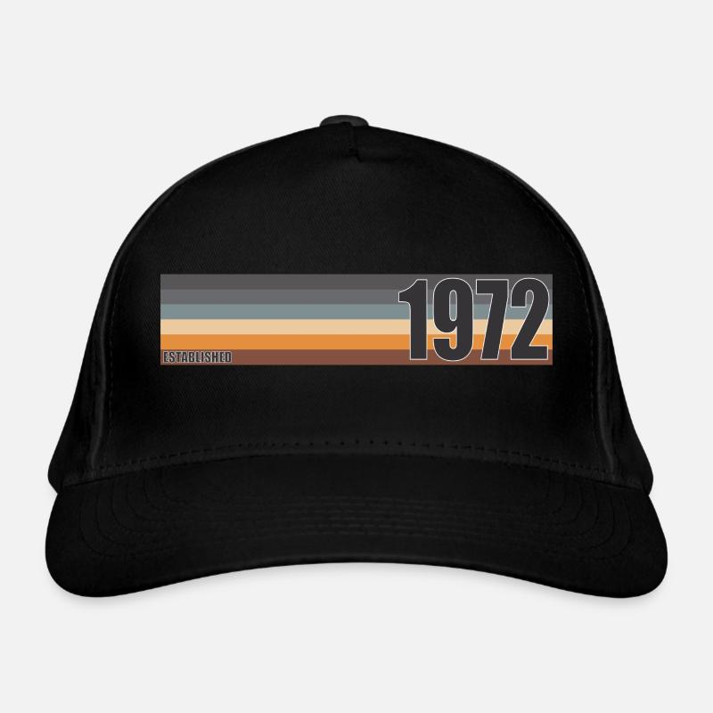 Established 1972 Classic original birthday gift Organic Baseball Cap