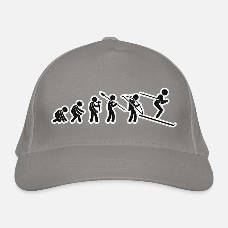 Evolution Ski Black Grunge Bio-Baseballkappe