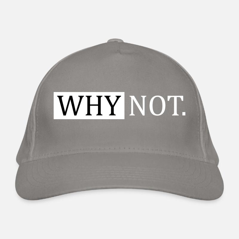 Why Not Sarcastic Saying Organic Baseball Cap