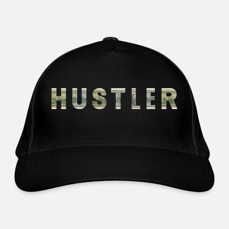 Hustler Dollar Bill Texture Motivation Inspiration Casquette classique bio