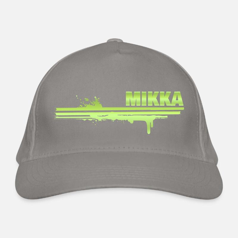 Mikka als Farbklecks Bio-Baseballkappe