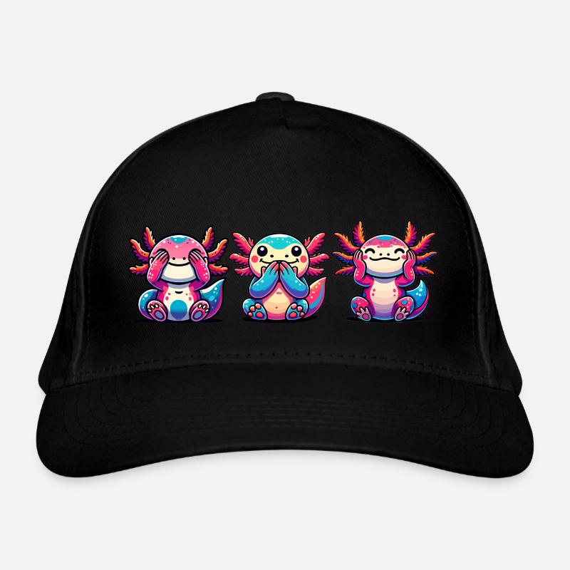 Seh nix, Hör nix, Sag nix. Axolotl Bio-Baseballkappe