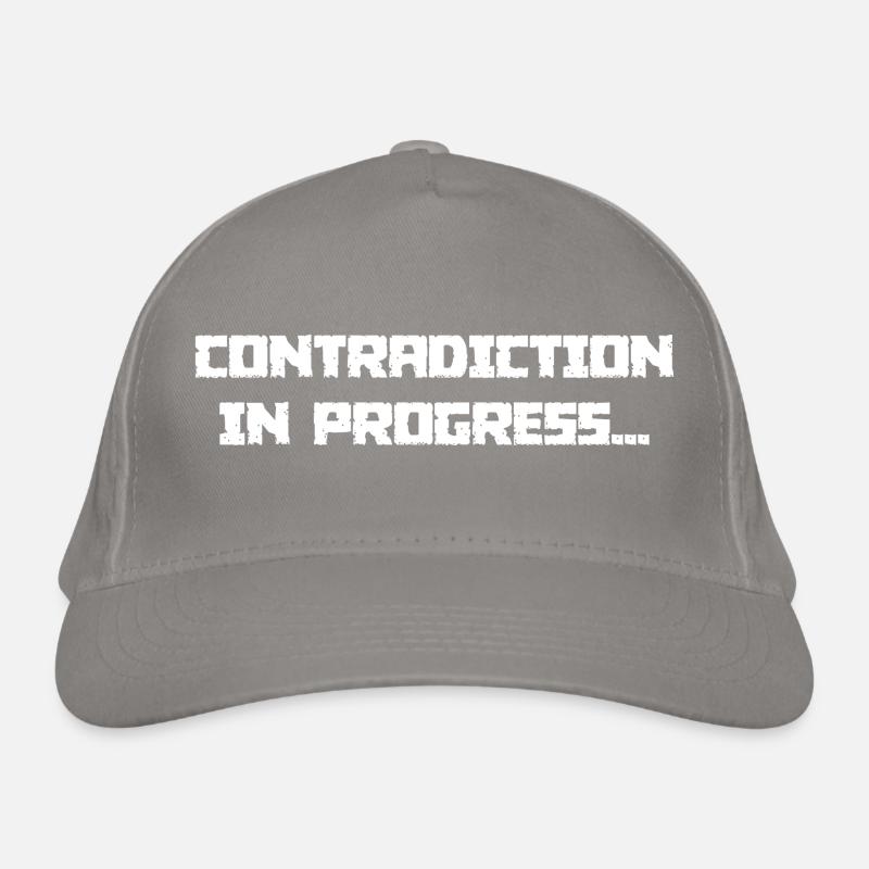 CONTRADICTION IN PROGRESS Organic Baseball Cap