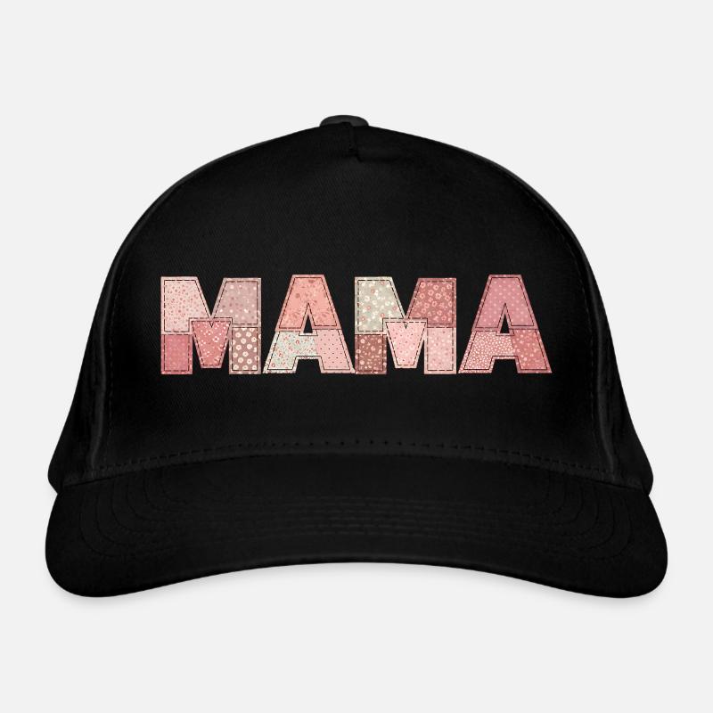 Patchwork Mama Geschenk für Mutter zum Geburtstag Bio-Baseballkappe
