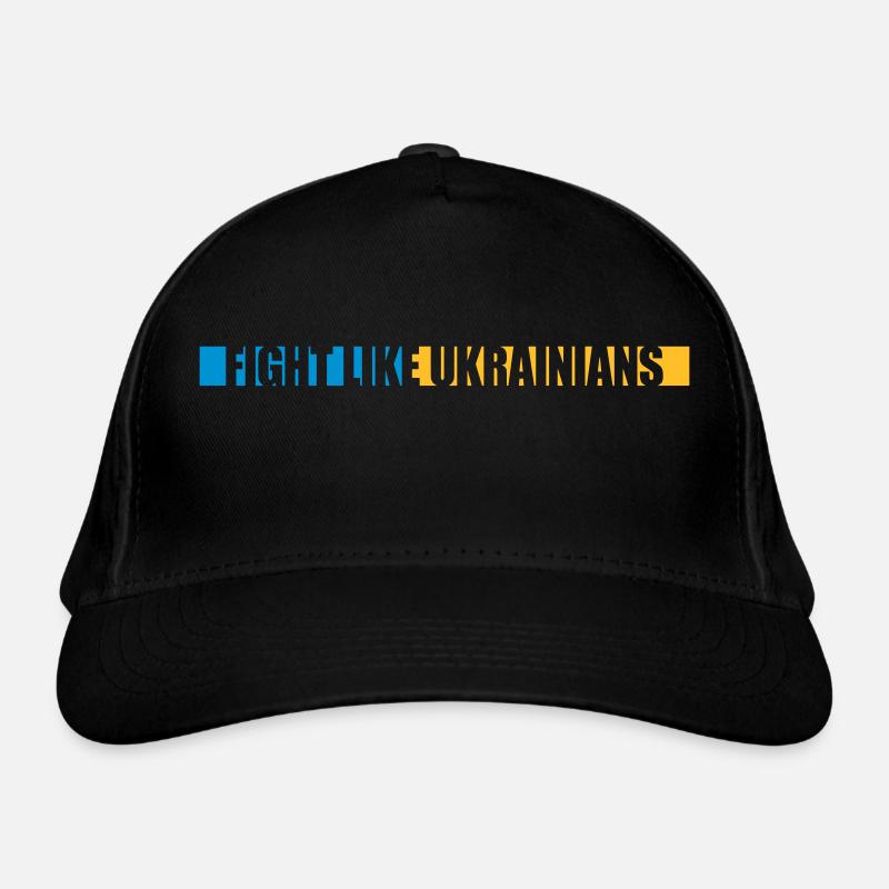 fight like ukrainians Zitat Bio-Baseballkappe