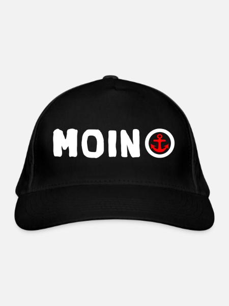 moin - Bio-Baseballkappe - Schwarz