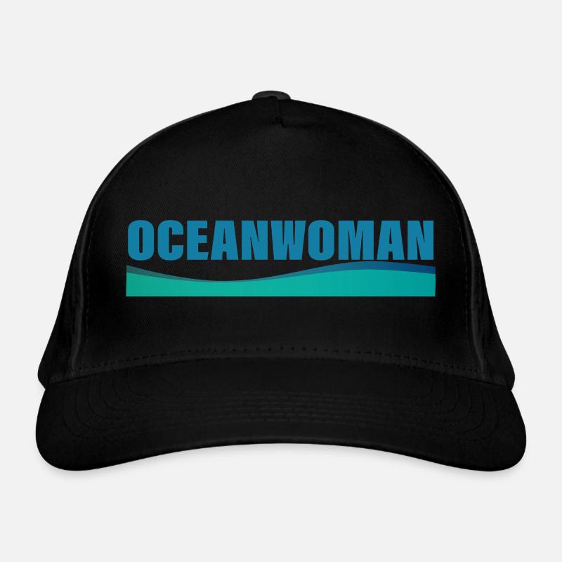 OCEANWOMAN - Bio-Baseballkappe - Schwarz