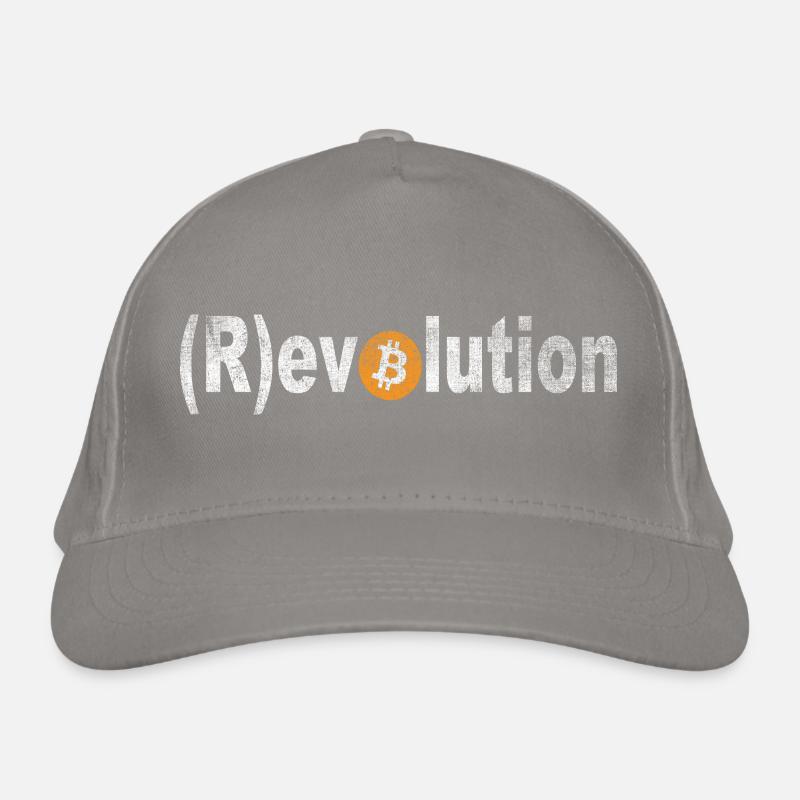 Bitcoin bedeutet Revolution Evolution BTC Logo Krypto Bio-Baseballkappe