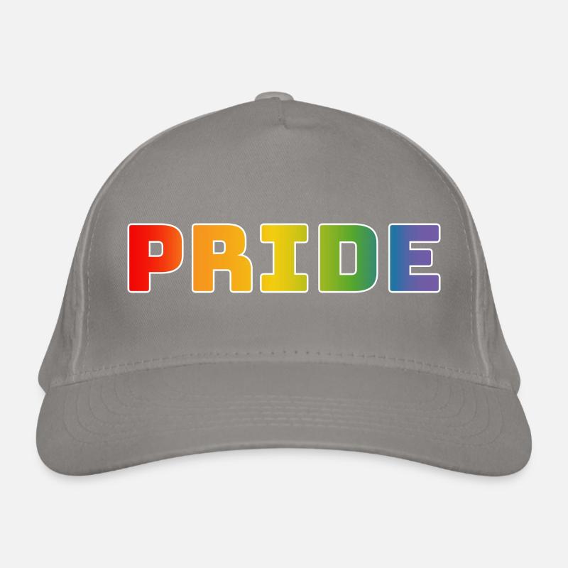 Rainbow pride blanc Casquette classique bio