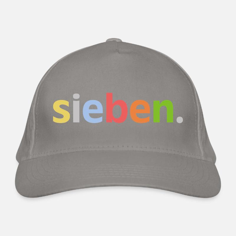 7. Geburtstag Junge Sieben 7 Jahre Jubiläum  Bio-Baseballkappe