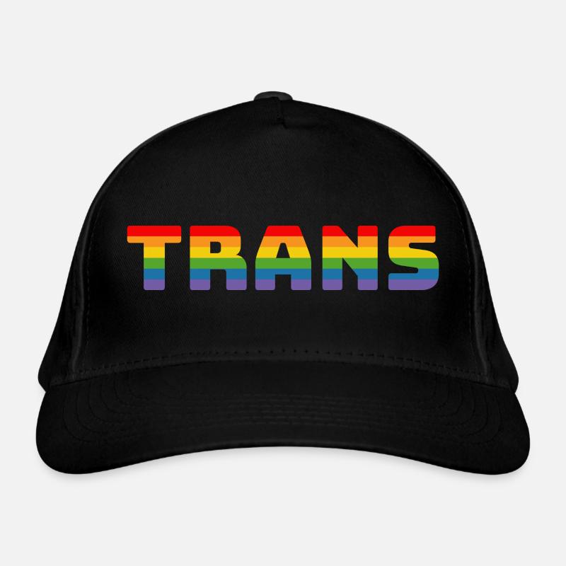 Rainbow Trans Organic Baseball Cap