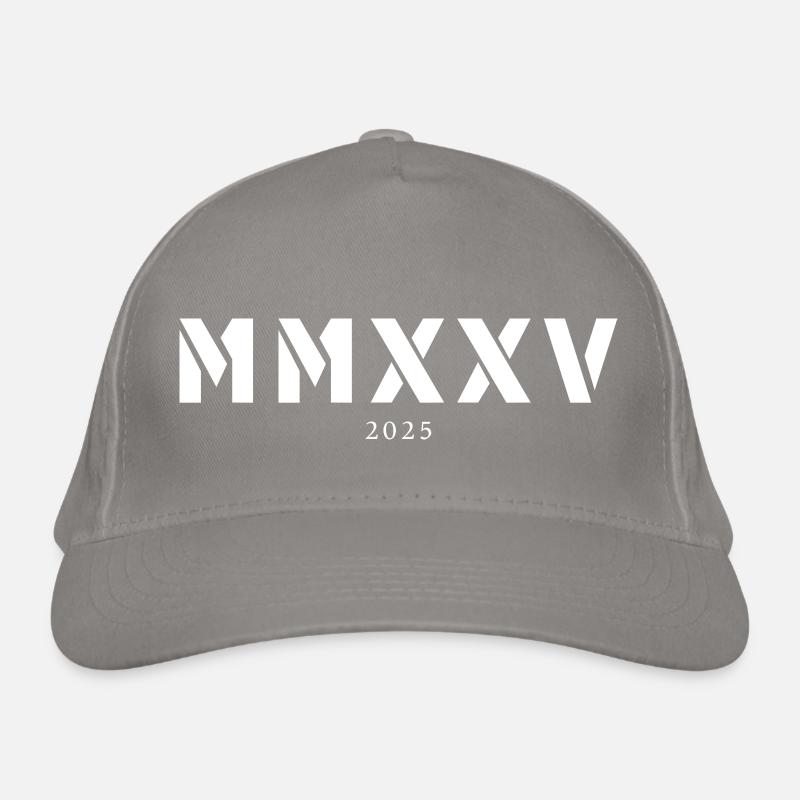 Chiffres romains année de naissance Fabriqué en 2025 Casquette classique bio