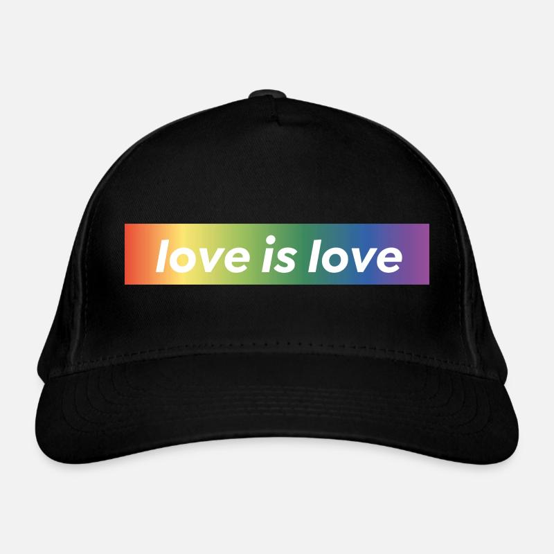 LOVE IS LOVE Bio-Baseballkappe