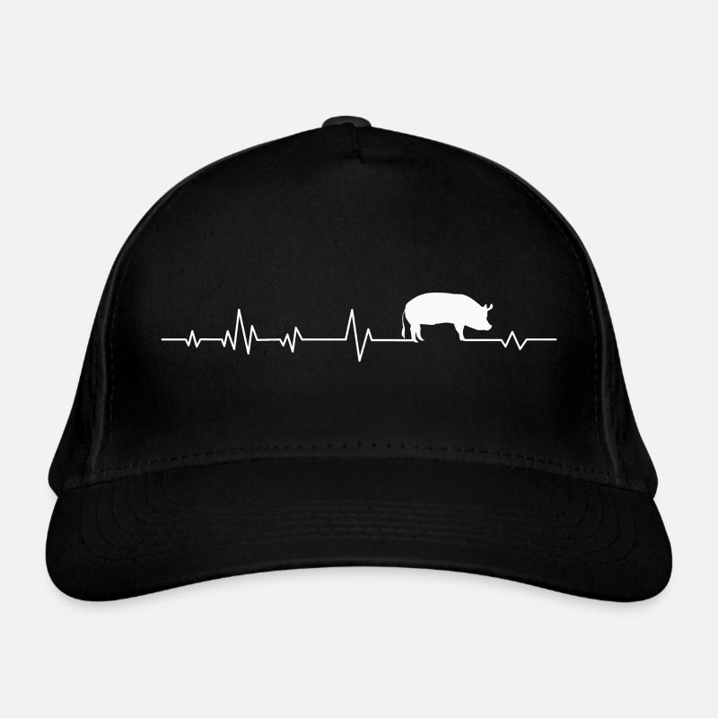 Schwein Schweine Bio-Baseballkappe