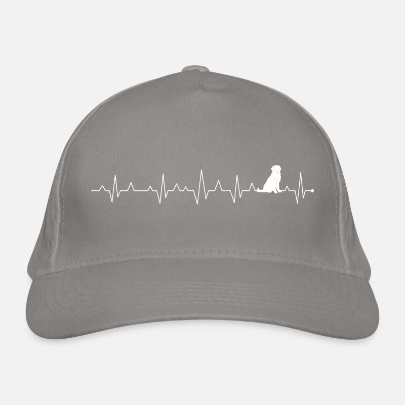 Cat Heartbeat Pulse Graphic Organic Baseball Cap