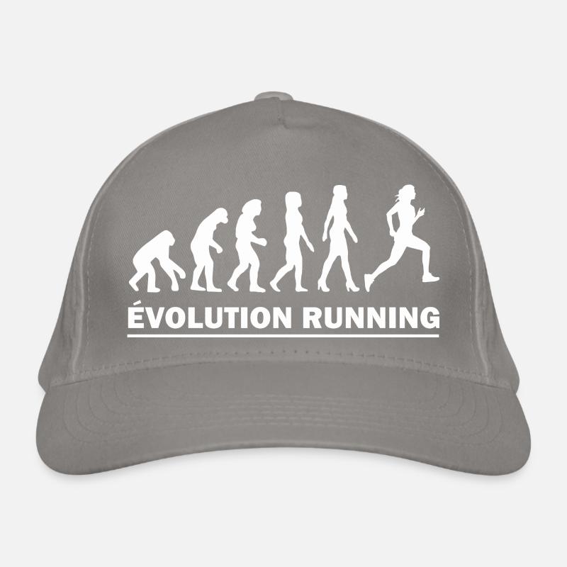 evolution running / humour course à pied Casquette classique bio
