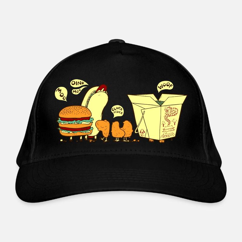 Graphique amusant de restauration rapide Casquette classique bio